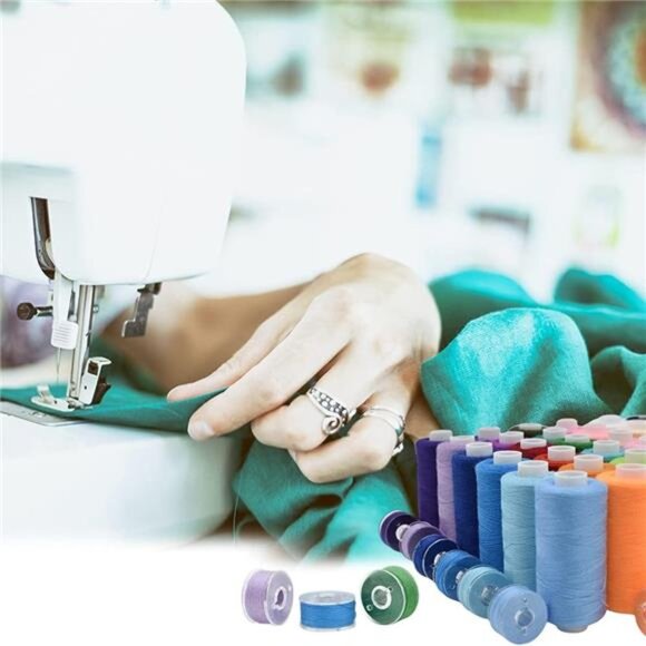 72Pcs 36 Colors Prewound Bobbins and Thread Spools for Hand & Machine Sewing - Picture 6 of 8
